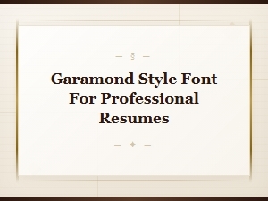 Free Garamond Style Fonts for Professional Resumes – Top Alternatives